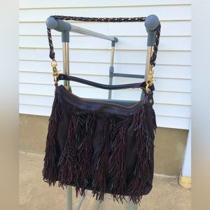 MZ Wallace Brown Fringe Handbag